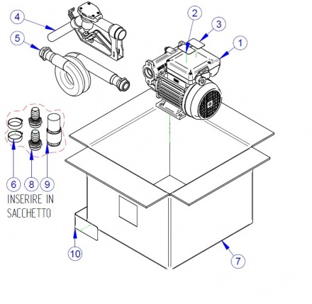 KIT POMPA COMBUSTIBIL - PIUSI56 - PORTABILA